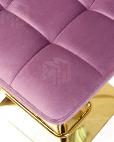 Стул барный DOBRIN GOLDIE (пудрово-сиреневый велюр (MJ9-52))