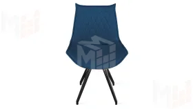 Стул Фэнди К4 Черный муар, Велюр Confetti Blue