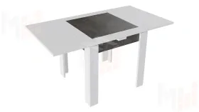 Стол раздвижной Хьюстон тип 3 Белый, Ателье темный