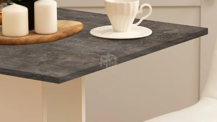 Стол обеденный Анкона Тип 1 Белый, Ателье темный