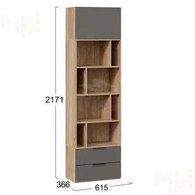 Шкаф комбинированный (366) Порто Исп.2 - ТД-393.07.20  Графит