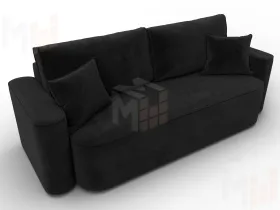 Диван прямой Лига-118 НПБ ( SEVEN 35 черный )