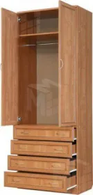 Шкаф для белья со штангой и ящиками 103