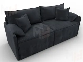 Диван прямой модульный Лига-106 ( TOWER 11 темно-серый )