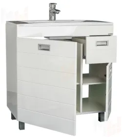 Тумба под умывальник "Elen 80" Cube с верхним ящиком В1 Домино