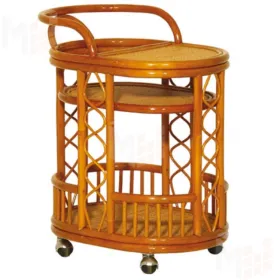 Столик сервировочный из ротанга 21/06