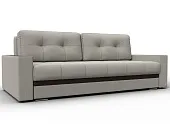 Диван прямой с декором Лига-096 НПБ ( Амур 02 Бежевый;Коричневый )