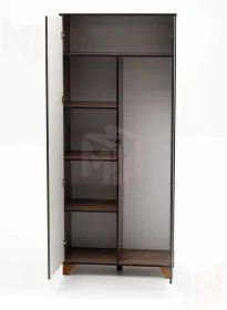 Шкаф 2-х створчатый Копенгаген (дуб самдал/серый графит)