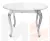 Стол Натали круглый белый глянец