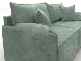 Диван прямой модульный Лига-106 ( BRUT 08 зеленый )