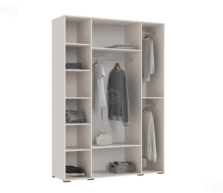 Шкаф Норд 4-х створчатый (кашемир), ручки золото