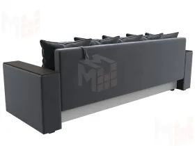 Диван прямой Дубай Лайт полки слева ( Серый )