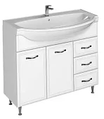 Тумба под умывальник "Элеганс 105" Идеал с тремя ящиками В3 Домино