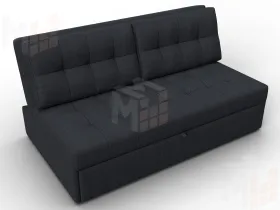 Диван прямой Лига-107 (160) ( JOLY 16 темно-серый )