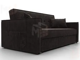 Диван прямой Лига-104 (160) ( BRUT 17 коричневый )
