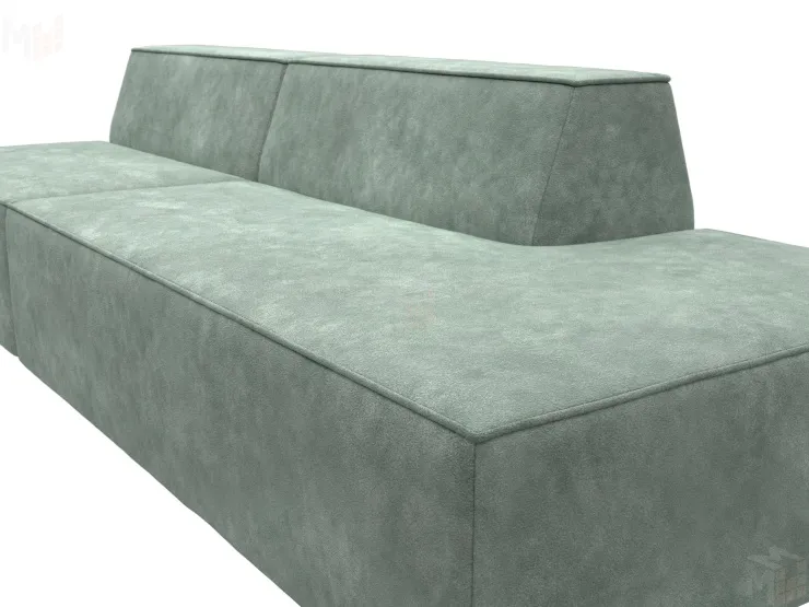 Диван прямой модульный Монс Модерн правый ( BRUT 08 зеленый )