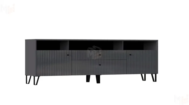 Гостиная Оливия графит, комплект 2