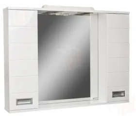 Шкаф-зеркало Cube 90 Эл. Домино 