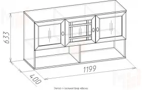 Шкаф навесной Sherlock 4