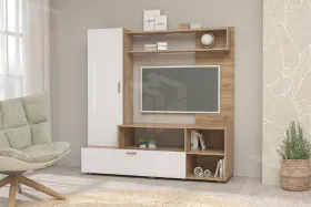 Гостиная Аллегро 8 Дуб Крафт/Белый Глянец