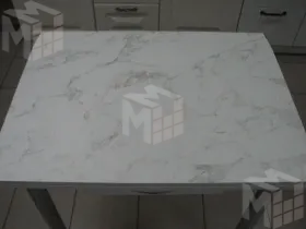 Стол Ломберный поворотно-раскладной с ящиком 780х580 (сабия) ножки хром