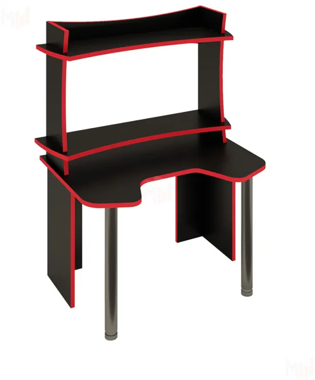 Стол компьютерный СКЛ-ИГР120Ч+НКИЛ120ВЛЧ