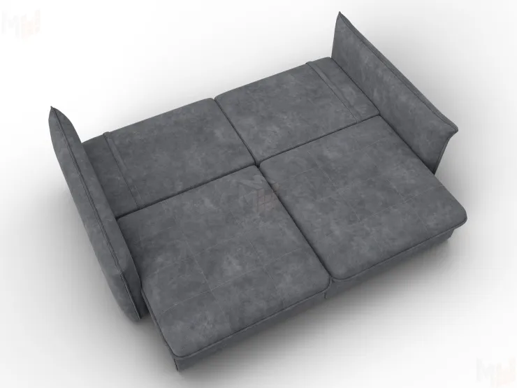 Диван прямой Лига-100 НПБ ( BRUT 16 темно-серый )