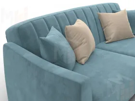 Диван-книжка Лига-095 НПБ ( SEVEN 113 бирюзовый )