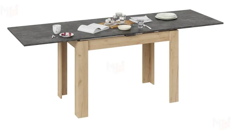 Стол раздвижной Промо  тип 4 Дуб Крафт золотой, Ателье темное