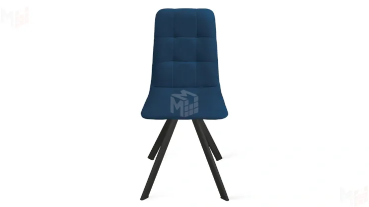 Стул Аспен К2 Черный муар Велюр Confetti Blue