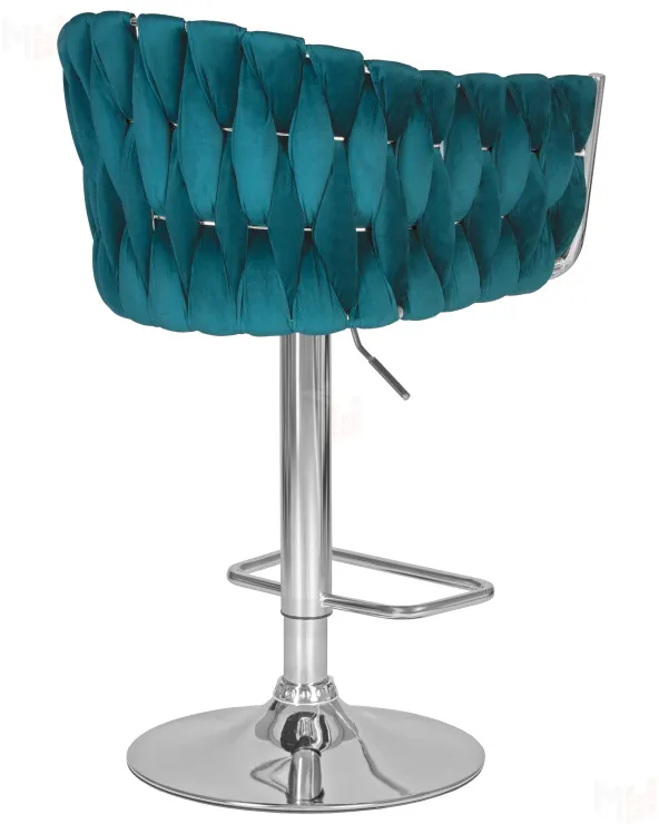 Стул барный DOBRIN MARCEL (морской волны велюр (MJ9-99))