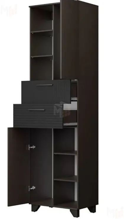 Пенал Копенгаген (венге/черный матовый)