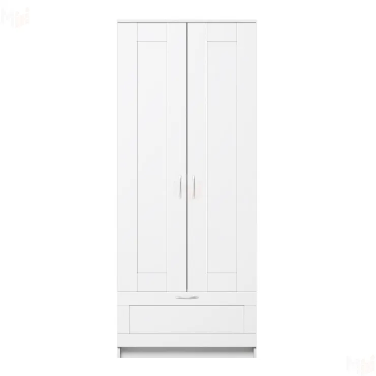 Шкаф Сириус 2 двери 1 ящик белый