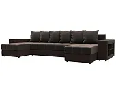 Диван П-образный Дубай полки справа