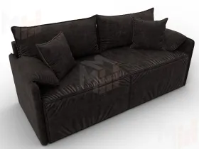 Диван прямой модульный Лига-106 ( BRUT 17 коричневый )