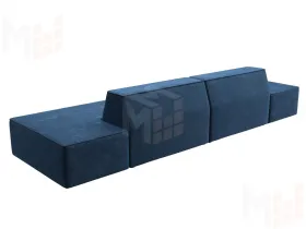 Диван прямой модульный Монс лофт ( BRUT 11 синий )