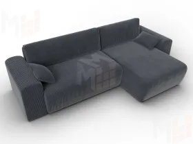 Диван угловой Лига-099 угол универсальный ( Vertical серый )