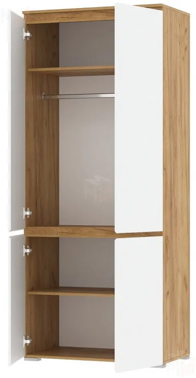 Шкаф ГРЕТТА 4С Дуб Крафт золотой-Белый