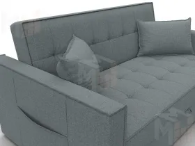 Диван прямой Лига-104 (140) ( Амур 07 серый )