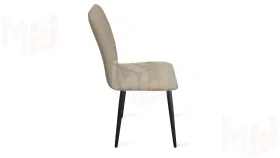 Стул Стенли К1С Черный муар, Велюр Confetti Smoke