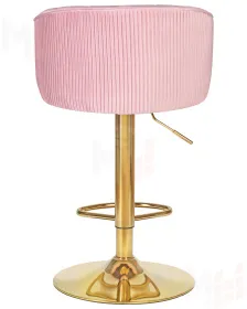 Стул барный DOBRIN DARCY GOLD (розовый велюр (1922-16))