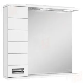 Шкаф-зеркало Cube 75 Эл. левый/правый Домино 