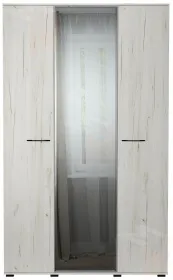 Шкаф с зеркалом ИТАЛИЯ ШК-1300  Крафт белый