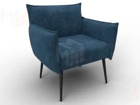 Кресло Лига-083 ( велюр BRUT 11 синий )