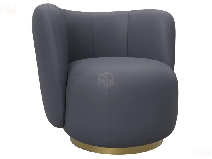 Кресло Лига-072 ( экокожа GRIFON 15 серый )