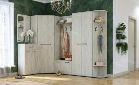 Прихожая ИТАЛИЯ Композиция №4 Дуб Крафт белый