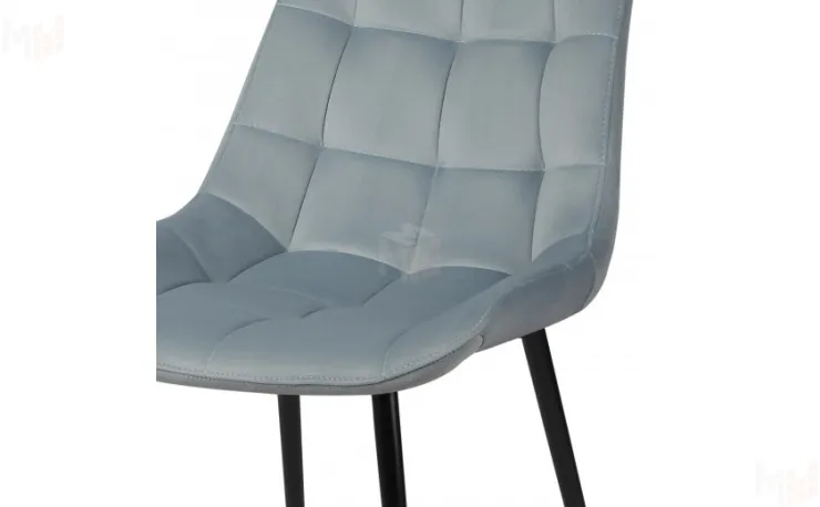 Барный поворотный стул Эйден Confetti dusty blue/черный