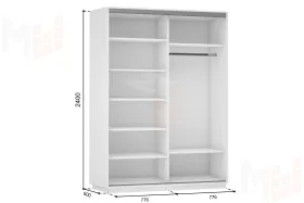 Шкаф-купе Элемент дуо 1600 (выс. 2400)