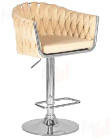 Стул барный DOBRIN MARCEL (бежевый велюр (MJ9-10))