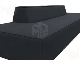 Диван прямой модульный Монс лофт ( JOLY 16 темно-серый )